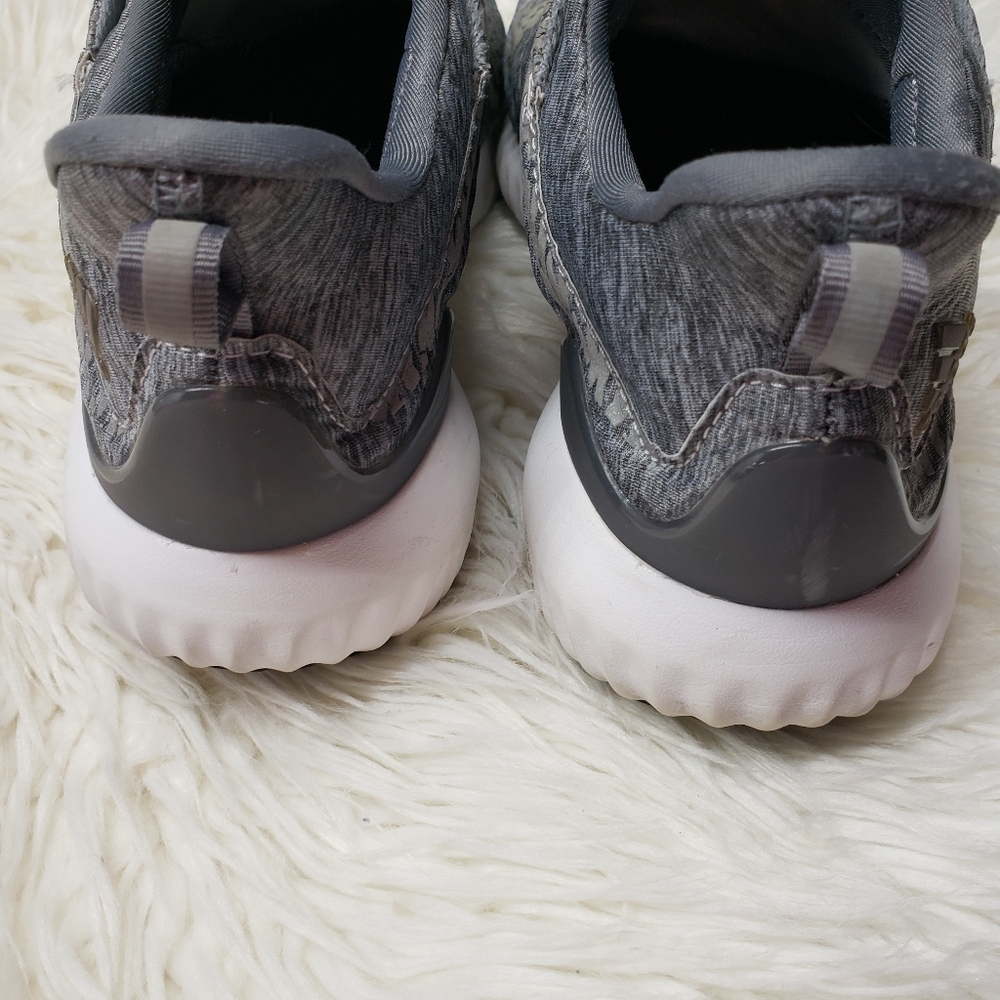 Adidas Alphabounce Reflective HPC AMS Sneakers Shoes Grey White Gym Active - Picture 7 of 13